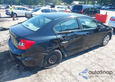 2012 Honda Civic Lx z USA, uszkodzony, nr VIN 19XFB2F53CE011654